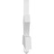 Ekena Millwork Redmond Architectural Grade PVC Gable Bracket, 108"W x 18"H x 2"D x 4"F, 4/12 Pitch GBP108X18X0204RED00 - alternate 4